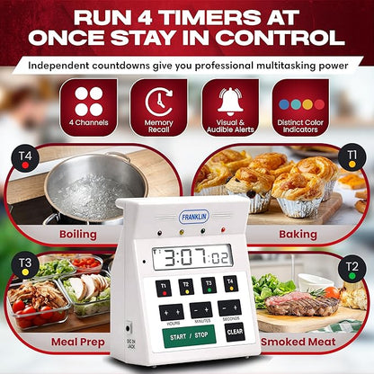 FMP Digital 4 Channel Commercial Kitchen Timer