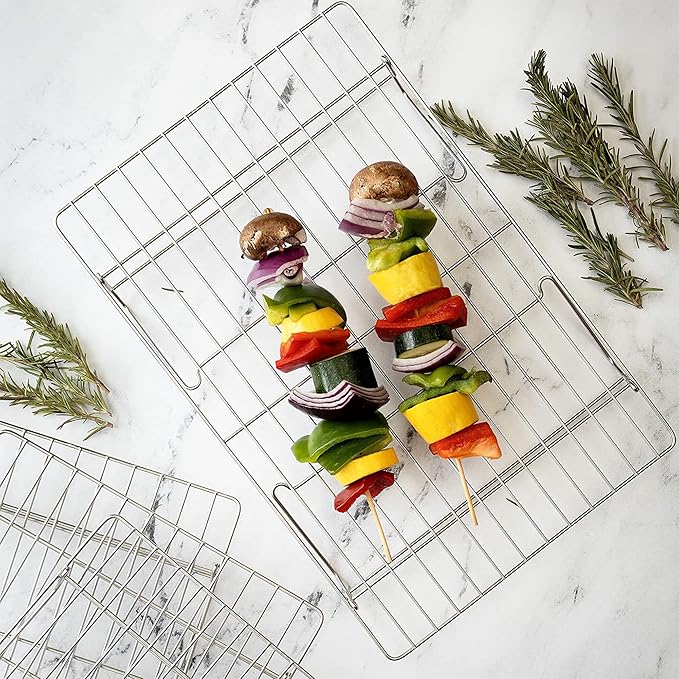 KITCHENATICS 4-Tier Stackable Cooling Racks