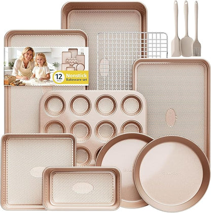 12-Piece Nonstick Bakeware Set