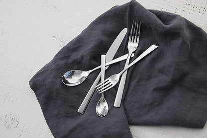 Fortessa Spada 18/10 Stainless Steel Flatware, 5 Piece Place Setting, Service for 1