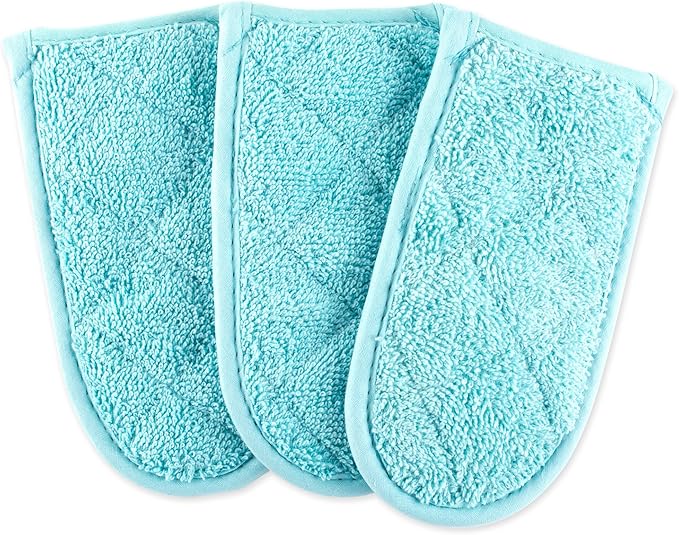 DII Basic Terry Collection Quilted 100% Cotton, Pan Handle, 3 Piece