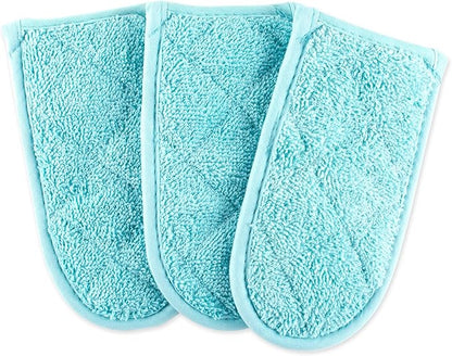 DII Basic Terry Collection Quilted 100% Cotton, Pan Handle, 3 Piece