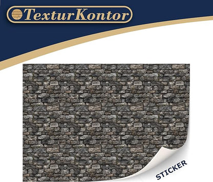 3 Sheets Self-Adhesive Wall Cladding for Dollhouse 1:12 Scale (Cottage 1)