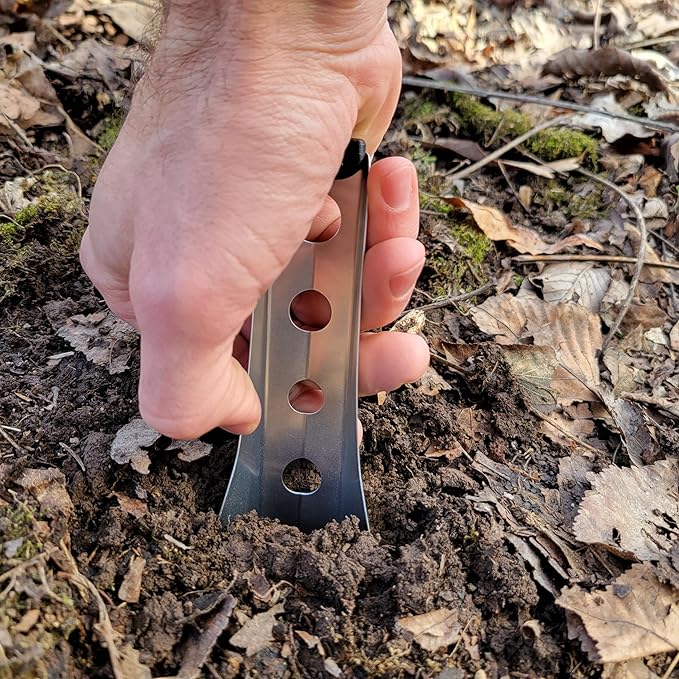 Ultralight Backpacking Trowel, 0.48 oz (13.5g) Black