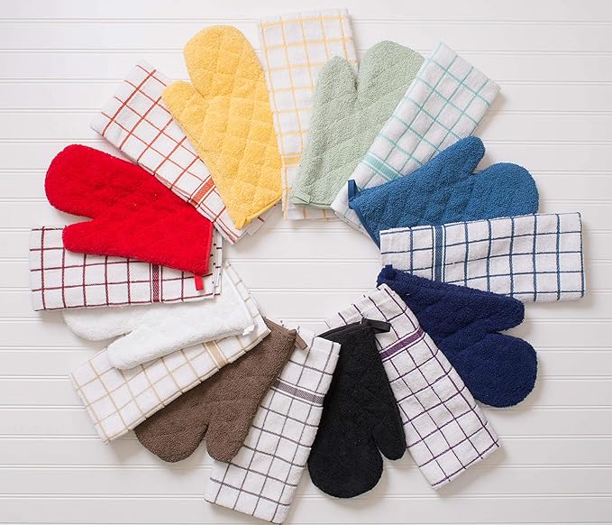 DII Basic Terry Collection Quilted 100% Cotton, 3 Piece