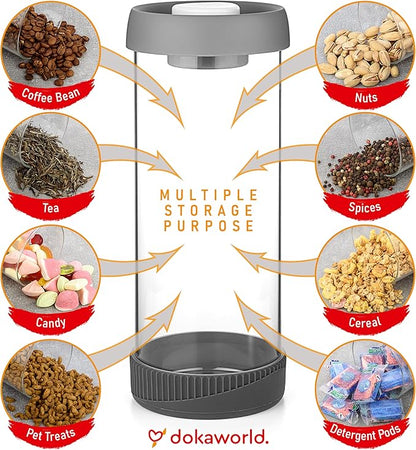 Glass Canisters Set