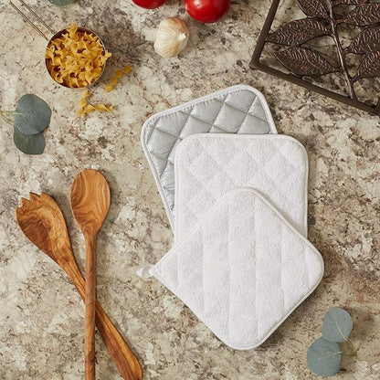 DII Basic Terry Collection Quilted 100% Cotton, 3 Piece
