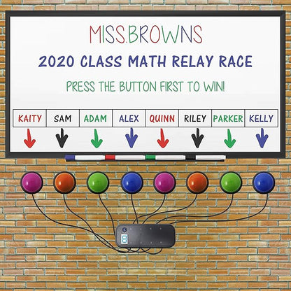 Teacher's Choice Light Up Game Buzzer System, Displays The Winning Player Loud