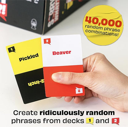 Sorry What Game - Uncensored Lip Reading Party Games for Adults - Based On The Headphone Challenge TikTok Trend - 2+ Players 40,000 Funny Phrase Combos - Card Games for Adults & Friends (Ages 17+)