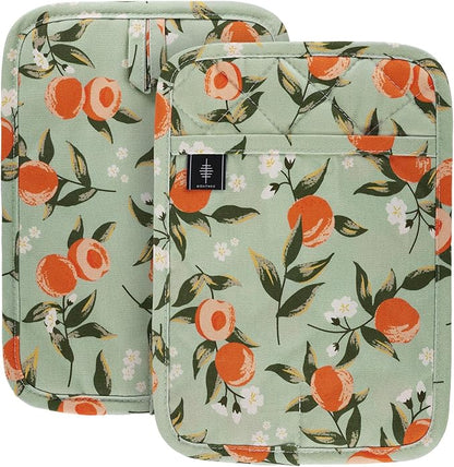 BONTHEE Pot Holders for Kitchen Heat Resistant Hot Pads for Countertops Oven