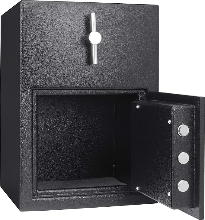Barska AX13308 Rotary Hopper Digital Keypad Depository Drop Safe 1.15 Cubic Ft