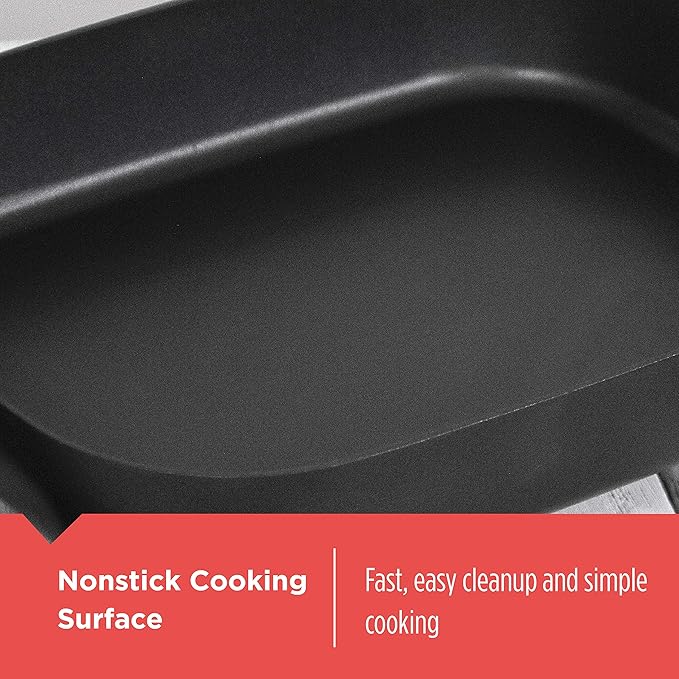 BLACK+DECKER Electric Skillet, Variable Temperature Control, Nonstick Cooking