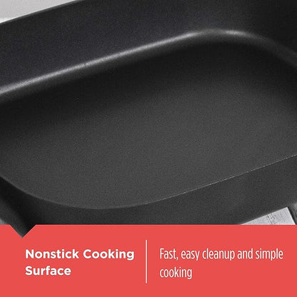 BLACK+DECKER Electric Skillet, Variable Temperature Control, Nonstick Cooking