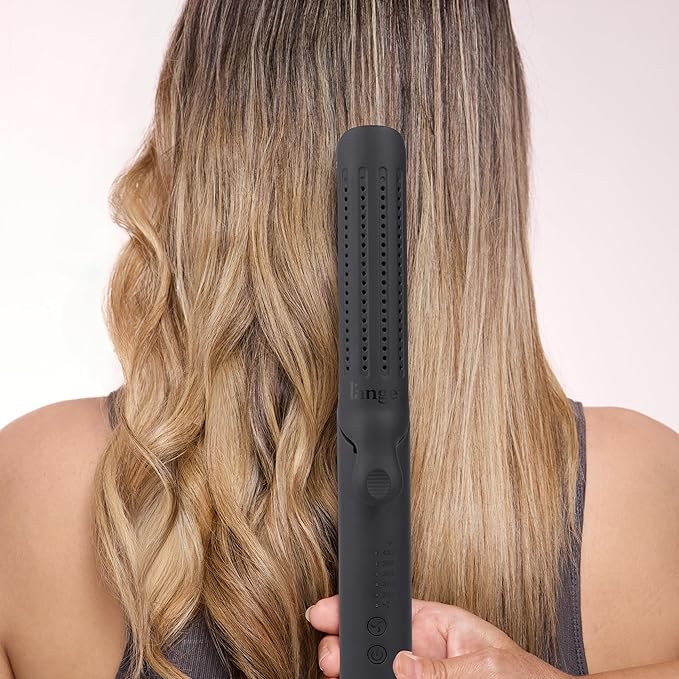 L'ANGE HAIR Le Duo Edge 360° Airflow Titanium Styler Blush | 2-in-1 Flat Iron