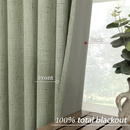 KOUFALL 54 Inch Long Black Out Short Curtains