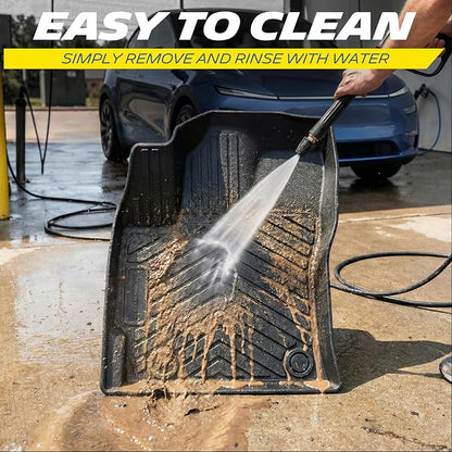 Michelin Vehicle Mat, All-Weather TPE Custom Fit Liner for Chevy Colorado/GMC Canyon Floor Mats 2015-2022(Crew Cab fit Carpet Floor), Premier