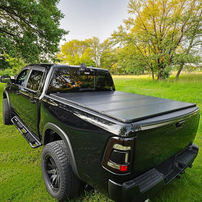 AUTOSAVER88 Hard Quad Fold Truck Bed Tonneau Cover Fit for Ford F-150 F150 2015-2026 with 6.5ft Bed Excl. Raptor Series