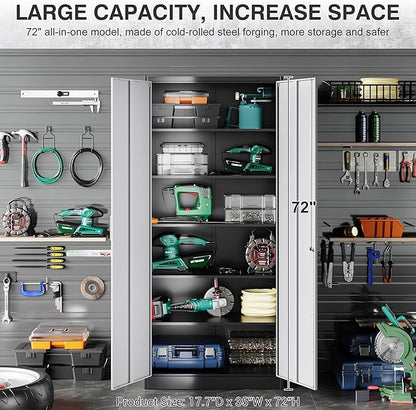 SISESOL Wide & Deep Metal Storage Cabinet