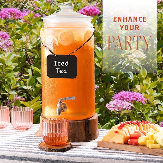 2 Gallon Glass Drink Dispenser