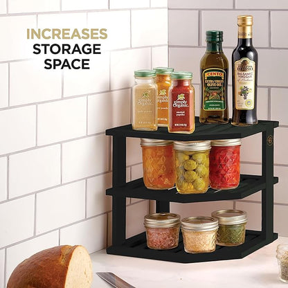 Bambüsi Plate Organizer for Cabinet
