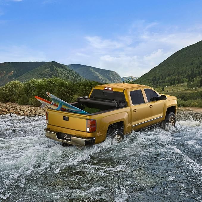 YITAMOTOR Soft Quad Fold Truck Bed Tonneau Cover Compatible with 2003-2026 Dodge Ram 2500 3500, Fleetside 6.4 ft Bed Without Rambox