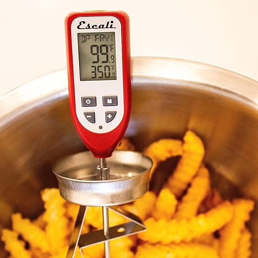 Escali DHC1 Digital Deep Fry Thermometer and Candy Thermometer with Pot Clip and Oil Temperature Gauge for Frying