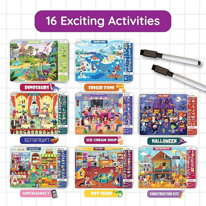 Preschool Learning Activity - Search N Spot Educational Game, Perfect for Kids, Toddlers Who Love Toys, Art and Craft Activities, Gifts for Girls and Boys Ages 4+