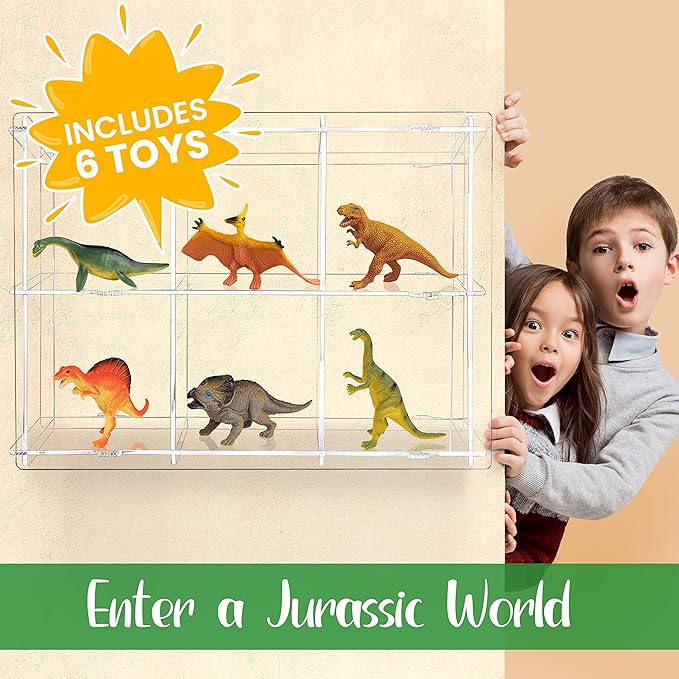W&O Dino Super Dome with Roar Button, Dinosaur Toys and LED Lights - Epic Dinosaur Tent for Kids Aged 3-12 Perfect for Indoor & Outdoor Adventures