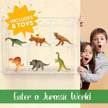W&O Dino Super Dome with Roar Button, Dinosaur Toys and LED Lights - Epic Dinosaur Tent for Kids Aged 3-12 Perfect for Indoor & Outdoor Adventures