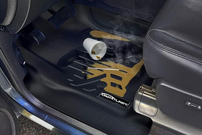 SMARTLINER 3 Row Floor Mats & Cargo Liner Behind 3rd Row Compatible with 2016-2023 Mazda CX9