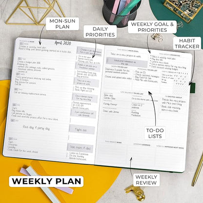 Clever Fox Planner Pro Premium Edition– Luxurious Weekly & Monthly Planner +