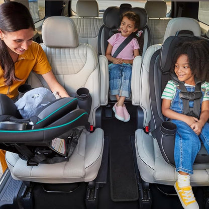 Safety 1st Grow and Go All-in-One Convertible Car Seat, Rear Facing, 5-40 lbs, Forward Facing (30–65 lbs), High Back Booster Seat 40-100 pounds, Black Phantom