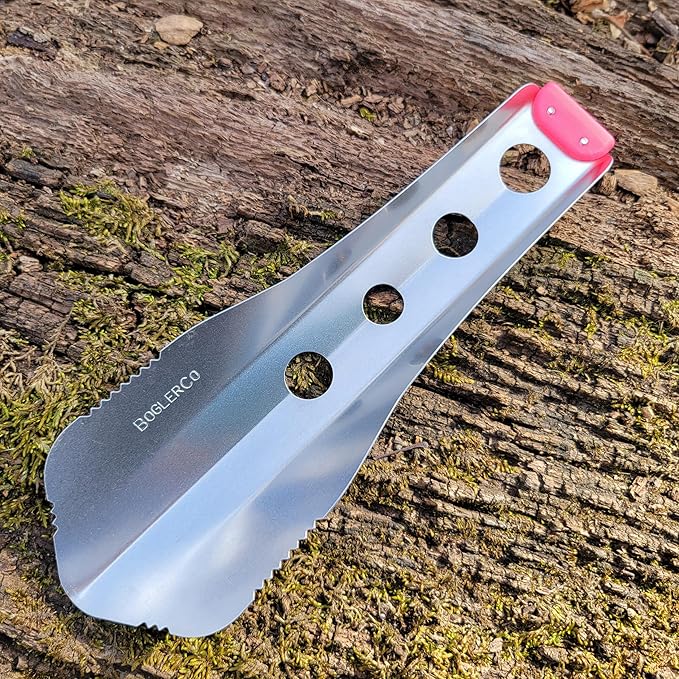 Ultralight Backpacking Trowel, 0.48 oz (13.5g) Pink