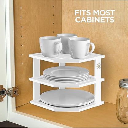 Bambüsi Plate Organizer for Cabinet